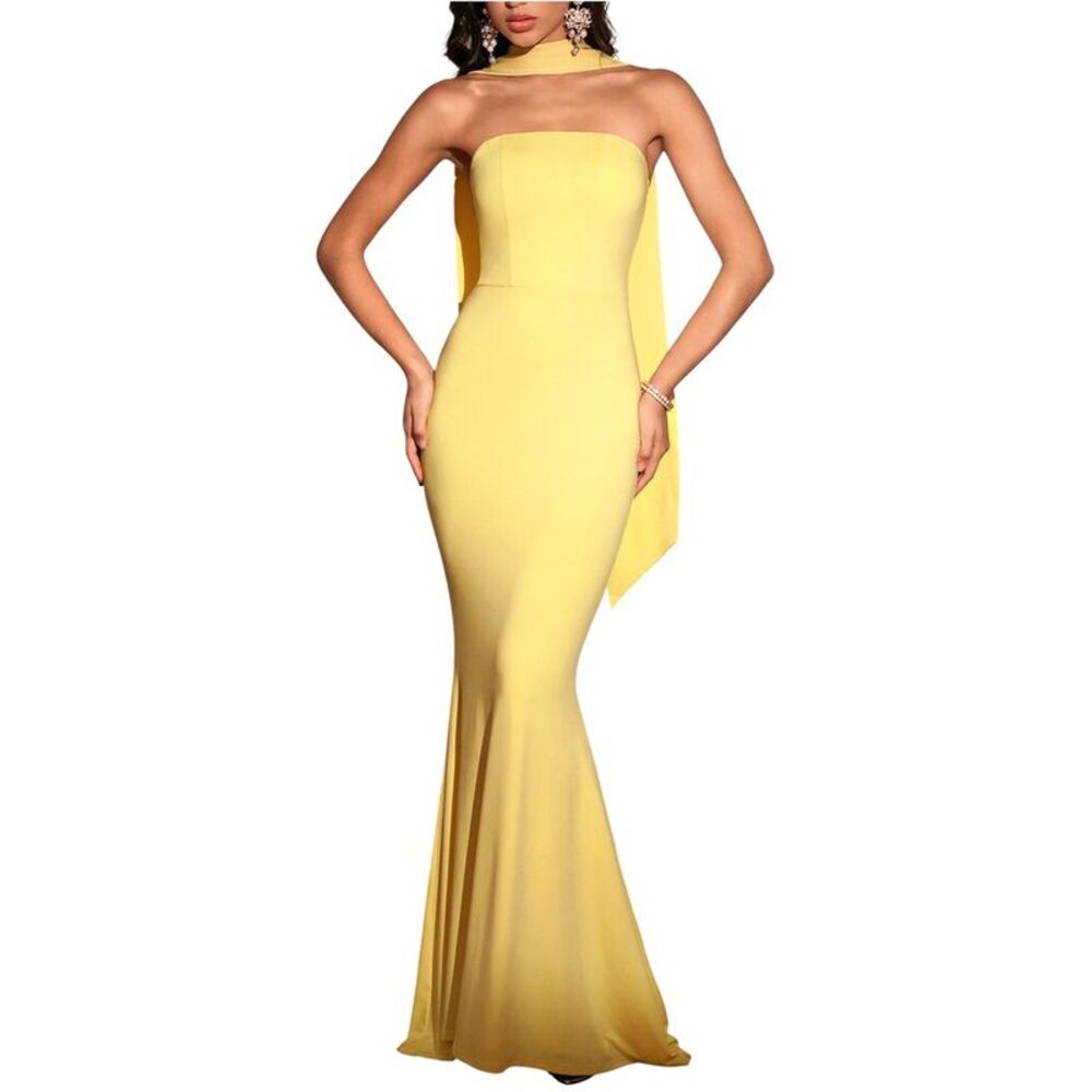 Amanda Royal Womens  Silk Maxi Dress
